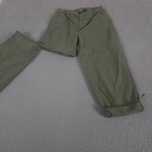 Gander Mountain Guide Series Pants Women 14 Convertible Zip Off Cargo Cotton